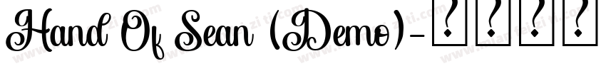Hand Of Sean (Demo)字体转换